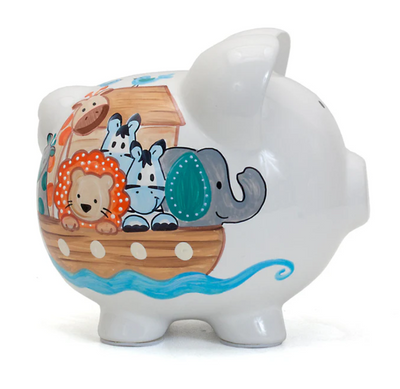 Noah's Ark Piggy Bank - Child To Cherish