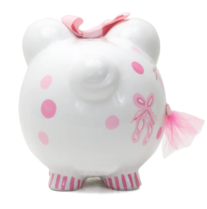Pink Tutu Ballerina Piggy Bank - Child To Cherish