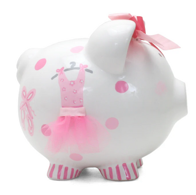 Pink Tutu Ballerina Piggy Bank - Child To Cherish