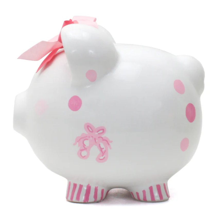 Pink Tutu Ballerina Piggy Bank - Child To Cherish