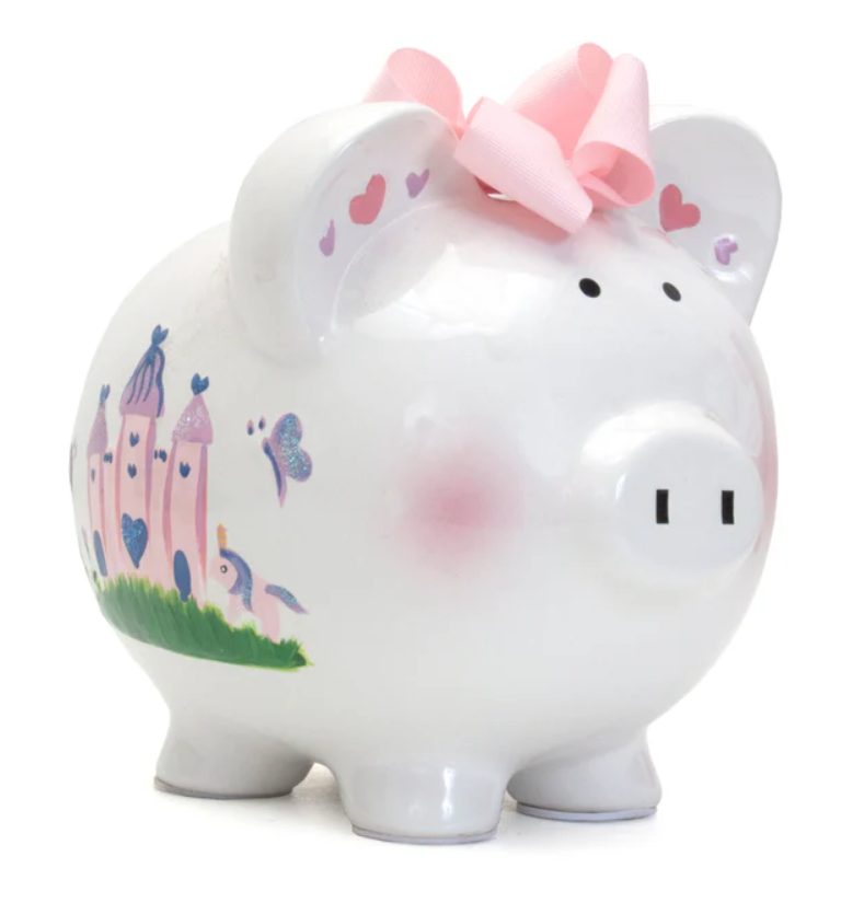 Princess Castle Piggy Bank - Child To Cherish