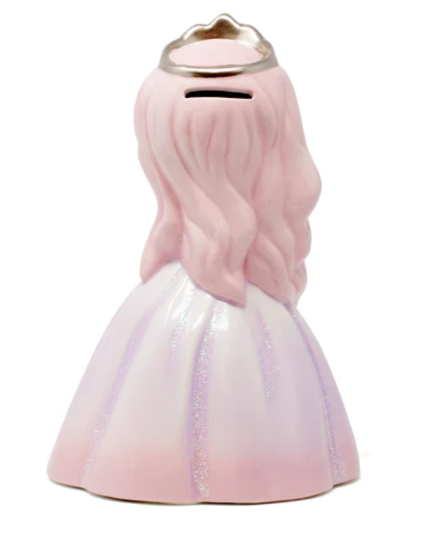 Pink Hair Princess Peony Piggy Bank - Child To Cherish