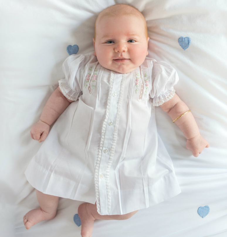 Girls Floral Rosebud Lace Daygown - Feltman Brothers