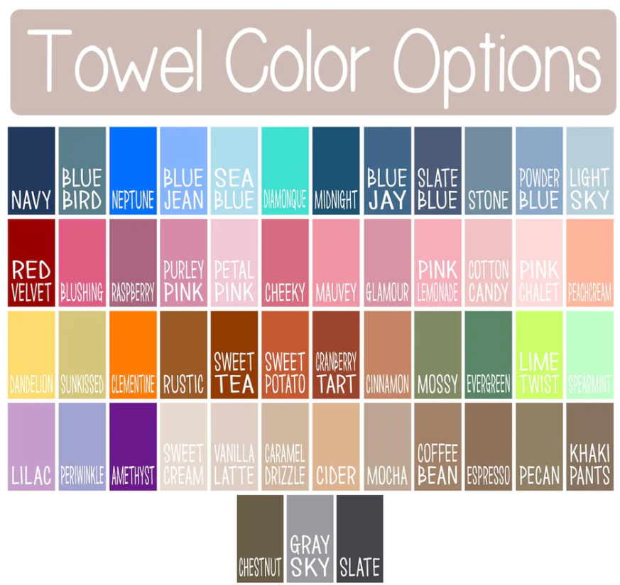Personalized Name Collage Towel