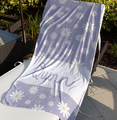 Personalized Daisy Towels - GLAM