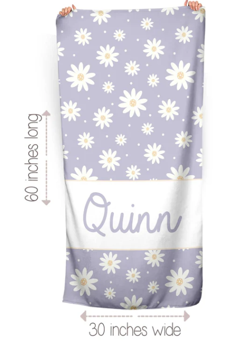 Personalized Daisy Towels - GLAM