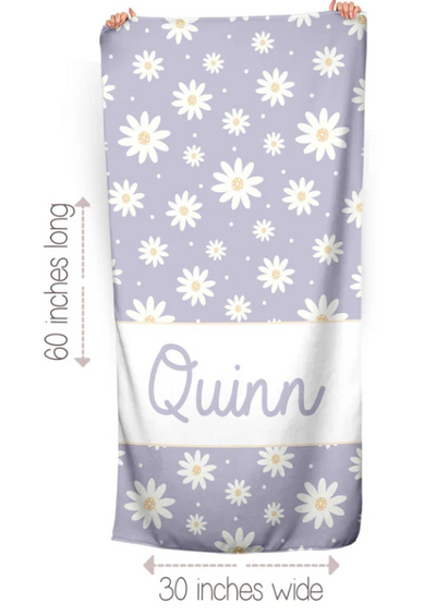 Personalized Daisy Towels - GLAM