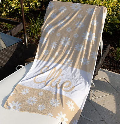 Personalized Daisy Towels - GLAM