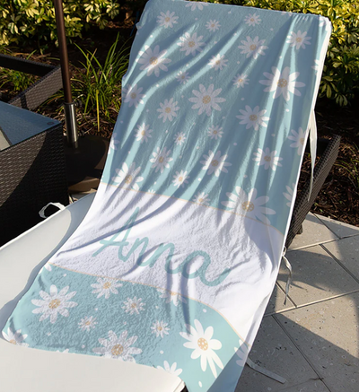 Personalized Daisy Towels - GLAM
