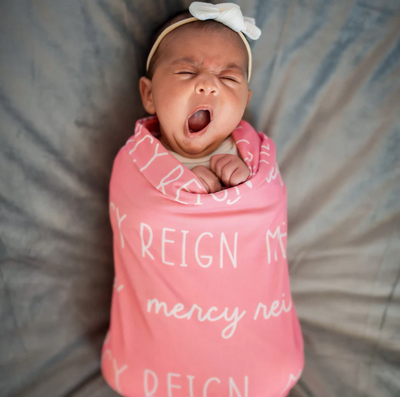 Personalized Name Duo Swaddle Blanket - GLAM