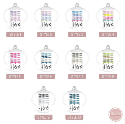 Personalized Name Duo Sippy Cups - GLAM