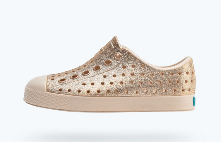Girls Gold Bio-Bling Jefferson Native Shoes