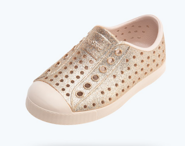 Girls Gold Bio-Bling Jefferson Native Shoes