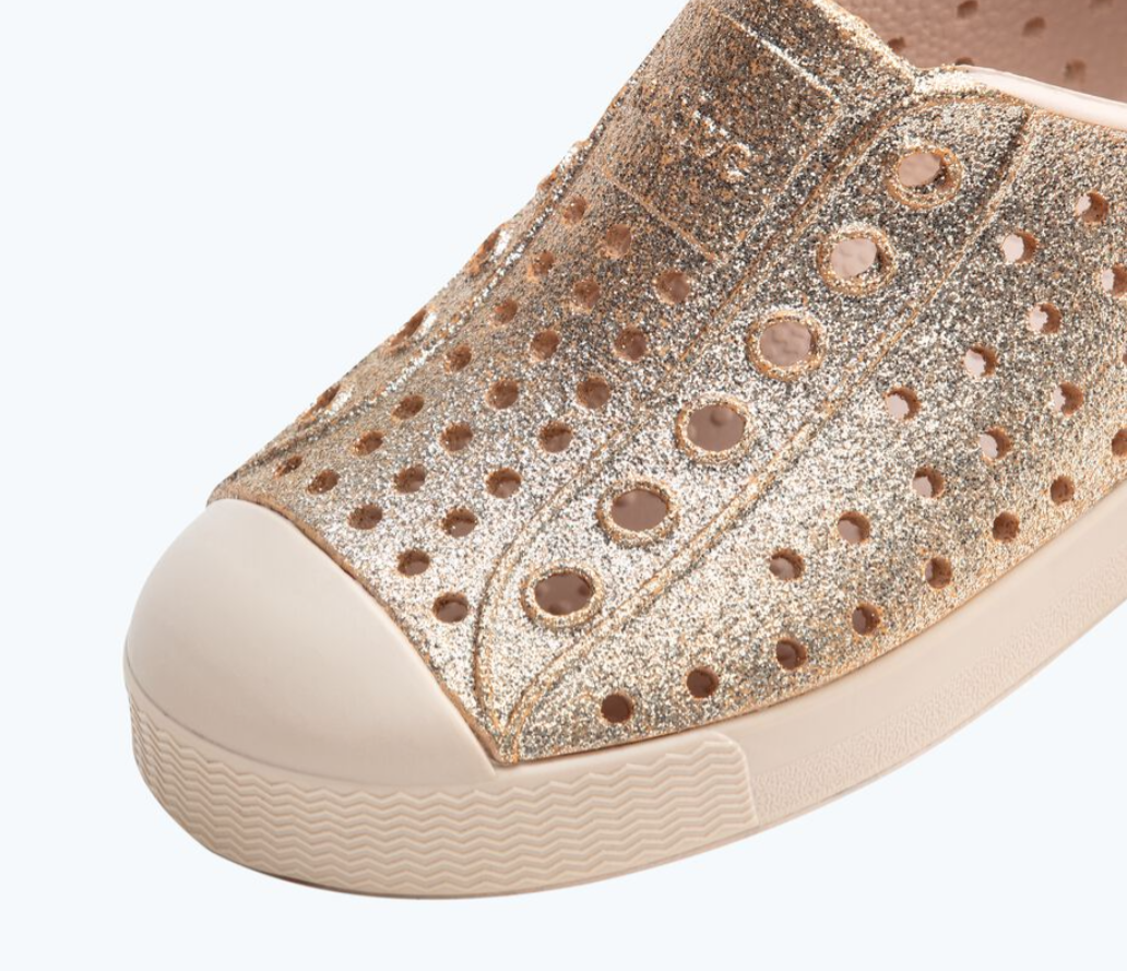 Girls Gold Bio-Bling Jefferson Native Shoes