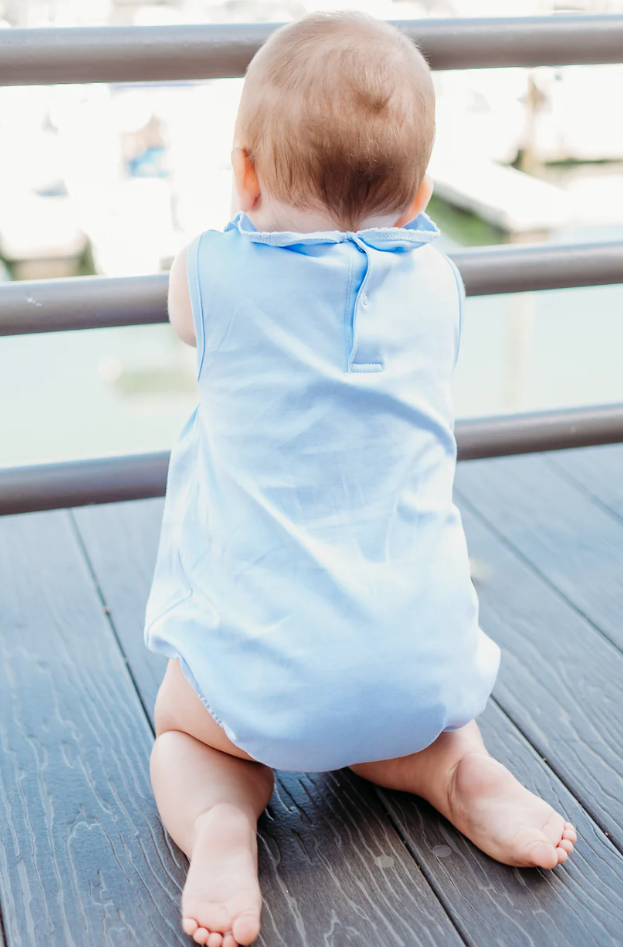 Smocked Pima Seashell Bubble - Maddie & Connor