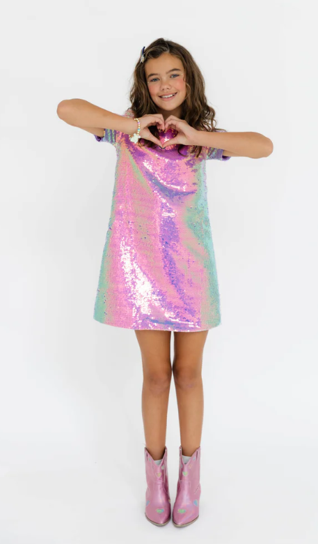 Lavender Haze Sequin Dress - Lola + The Boys