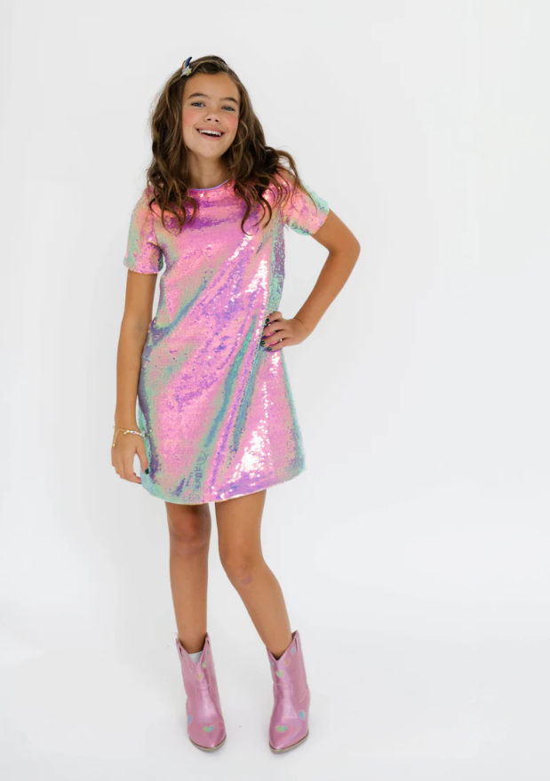 Lavender Haze Sequin Dress - Lola + The Boys