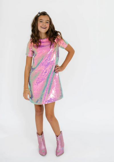 Lavender Haze Sequin Dress - Lola + The Boys