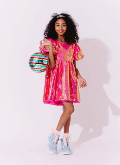 Scarlet Sequin Party Dress - Lola & The Boys