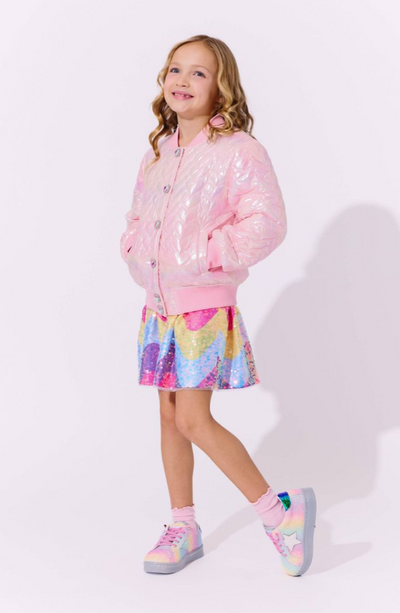 Pink Heart Hologram Jacket - Lola & The Boys