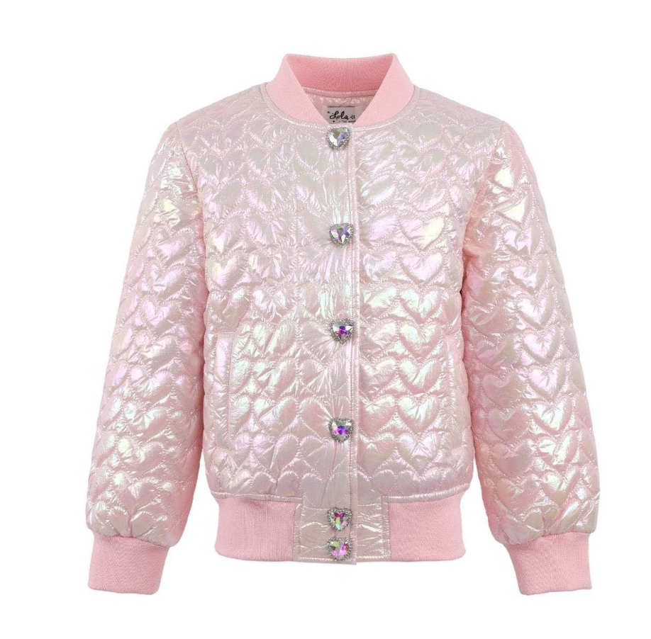 Pink Heart Hologram Jacket - Lola & The Boys
