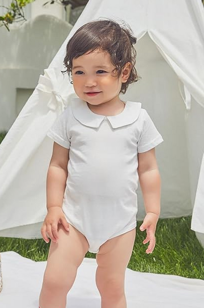 White Peter Pan Shirt - La Luna