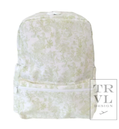 Green Garden Toile Mini Backpack - TRVL Design