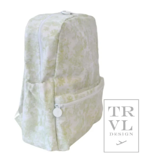 Green Garden Toile Mini Backpack - TRVL Design