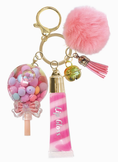 Sweets Lip Gloss Swirl w/ Keychain Set