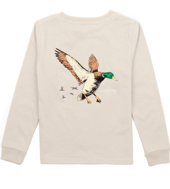 Boys Mallard Flight L/S Tee - Properly Tied