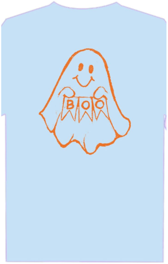 Blue Boo Tee - Mustard & Ketchup Kids
