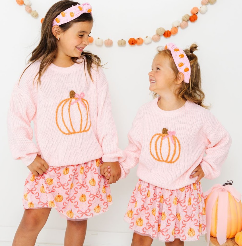 Coquette Pumpkin Knit Sweater - Sweet Wink