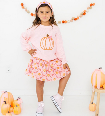 Coquette Pumpkin Knit Sweater - Sweet Wink