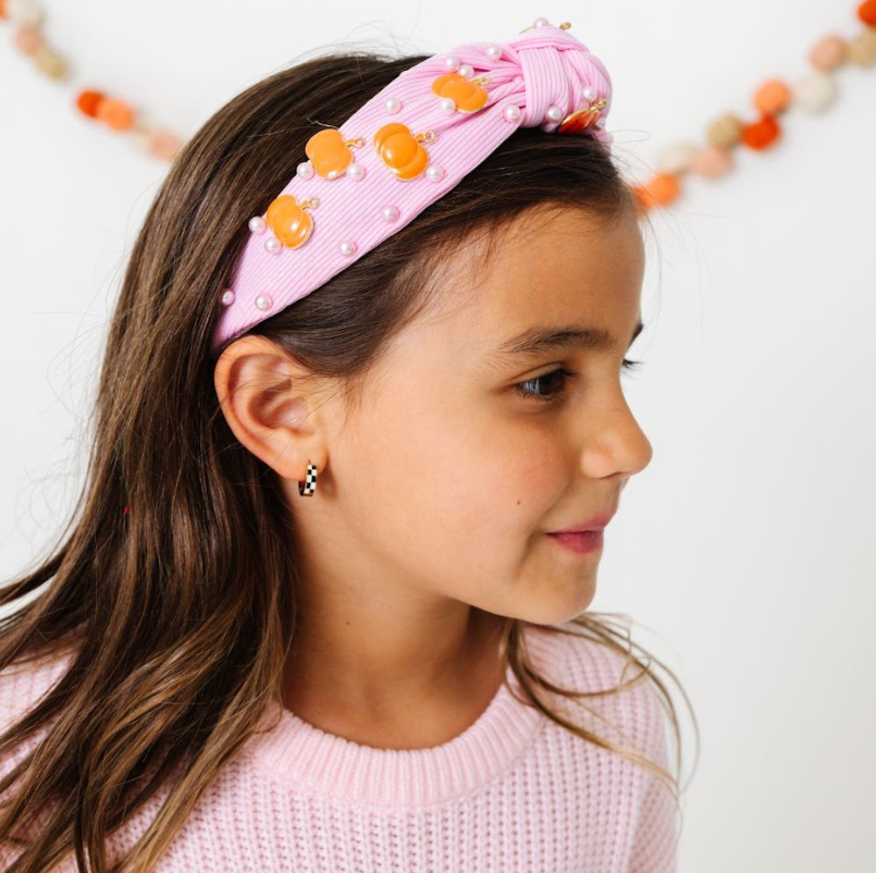 Coquette Pumpkin Gemstone Headband - Sweet Wink