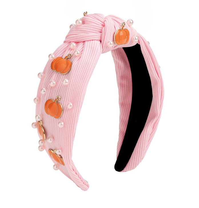 Coquette Pumpkin Gemstone Headband - Sweet Wink
