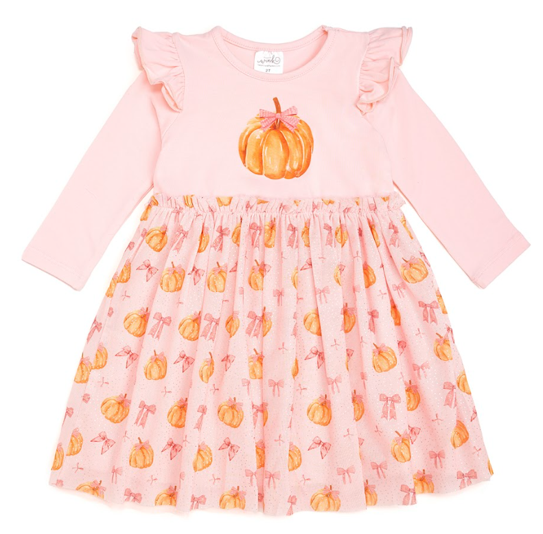 Coquette Pumpkin Tutu Dress - Sweet Wink