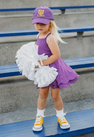 Girls Licensed LSU Tigers Hat - Bits & Bows