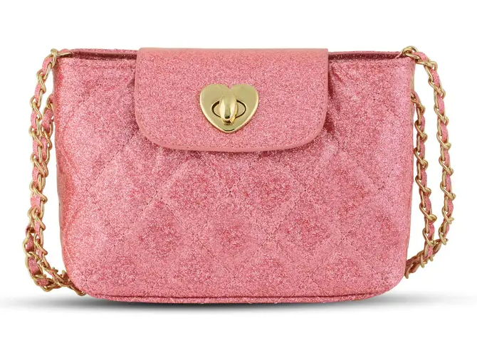 Pink Glitter Paige Purse - Carrying Kind
