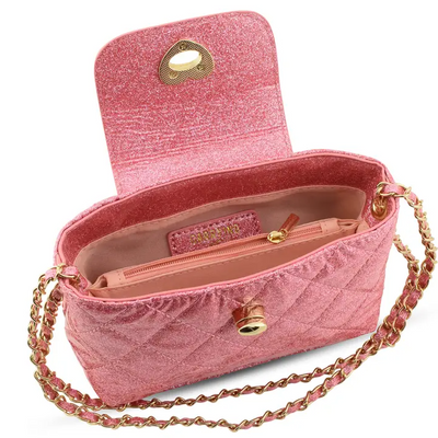 Pink Glitter Paige Purse - Carrying Kind