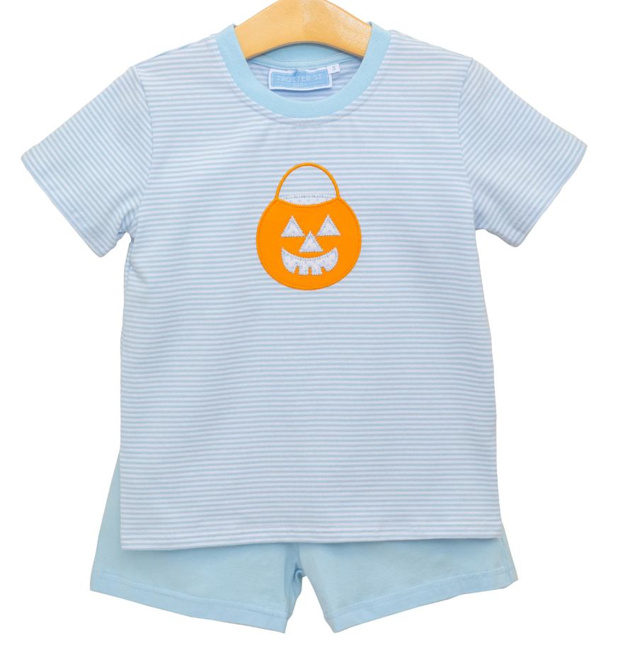 Jack O' Lantern Boys Short Set - Trotter Street Kids