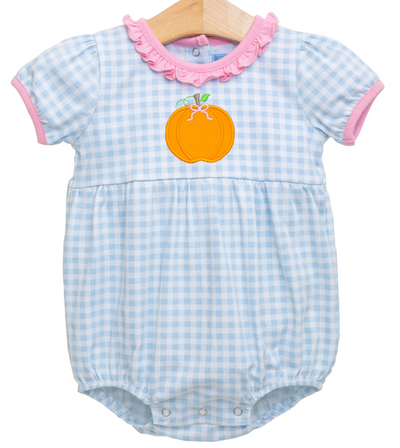 Pumpkin Ruffle Bubble - Trotter Street Kids