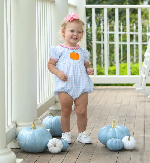 Pumpkin Ruffle Bubble - Trotter Street Kids