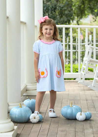 Pumpkin Ruffle Dress - Trotter Street Kids