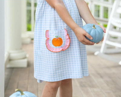 Pumpkin Ruffle Dress - Trotter Street Kids