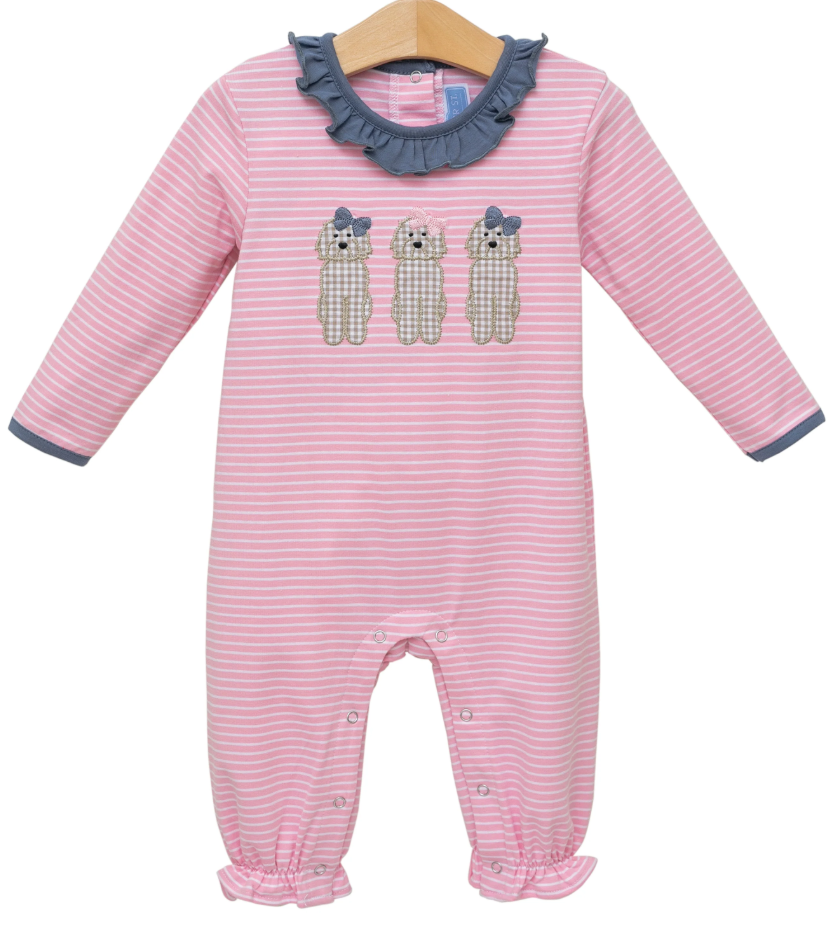 Pups & Ruffles Romper - Trotter Street Kids