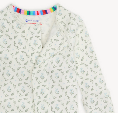 Eloise Floral Organic Footie - Magnetic Me