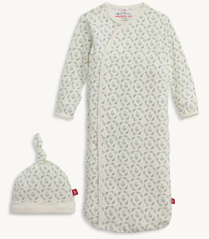Eloise Floral Magnetic Gown & Hat Set - Magnetic Me