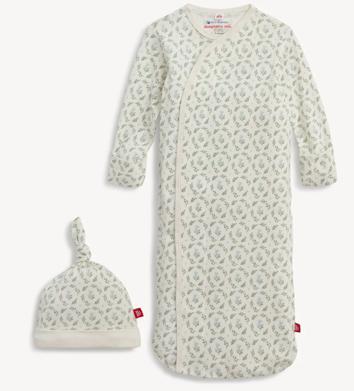 Eloise Floral Magnetic Gown & Hat Set - Magnetic Me