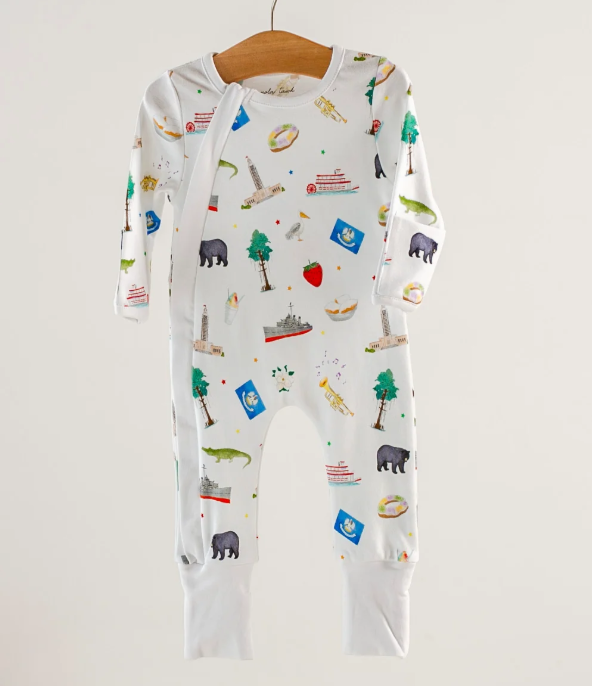 Louisiana Kids Organic Cotton Pajamas - Nola Tawk