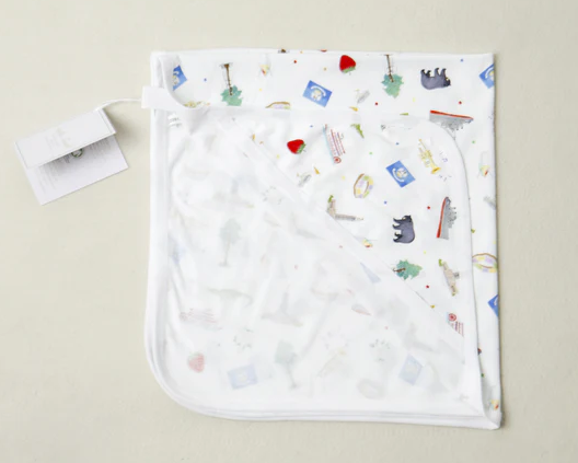 Louisiana Kids Organic Cotton Swaddle Blanket - Nola Tawk